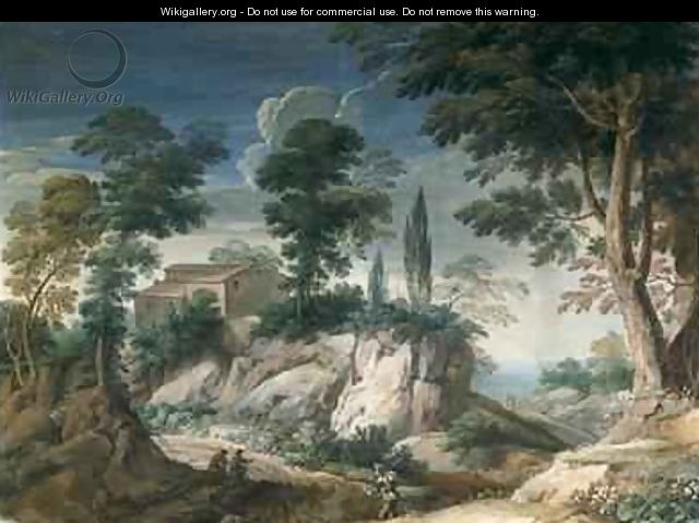 Landscape with Cypresses - Crescenzio Onofri