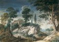 Landscape with Cypresses - Crescenzio Onofri