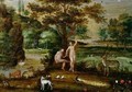 Adam and Eve in the Garden of Eden - Isaak van Oosten