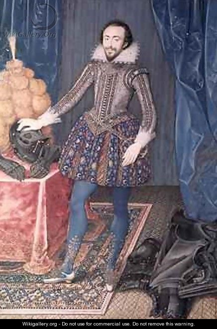 Portrait of Richard Sackville 3rd Earl of Dorset - Isaac Oliver