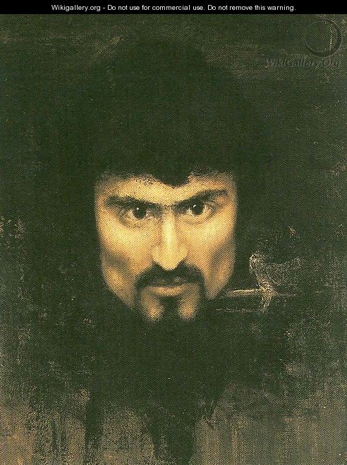 Self-portrait incomplete - Giovanni Segantini