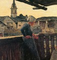On the balcony (excerpt) - Giovanni Segantini