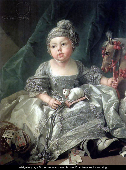 Portrait of Louis Philippe Joseph, Duke of Montpensier as a child - François Boucher