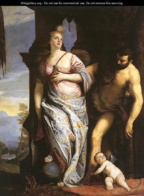Allegory of Wisdom and Strength, The Choice of Hercules or Hercules and Omphale (original by Paolo Veronese) - François Boucher