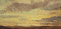 Sunset over the Tuscan Hills - Elihu Vedder