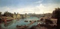 Rome, the Tiber near the Porto di Ripa Grande - Caspar Andriaans Van Wittel