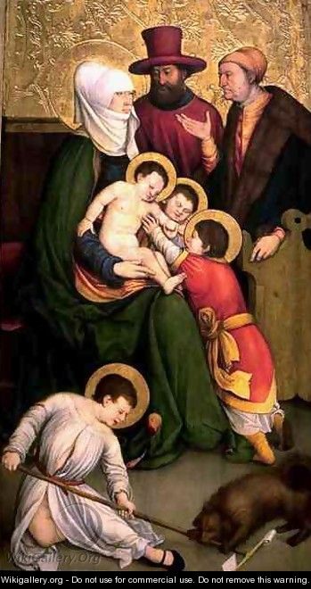 Saint Mary Cleophas and her family - Bernhard Strigel
