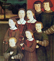 Portrait of Conrad Rehlinger and his Children (detail 2) - Bernhard Strigel