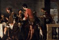 Banquet at the House of Simon (detail 1) - Bernardo Strozzi