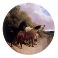 Horses Beside a River 1850 - John Frederick Herring Snr