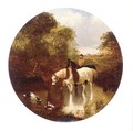 Watering Horses - John Frederick Herring Snr