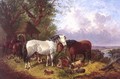 The Farm Yard - John Frederick Herring Snr