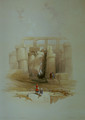 Part of the Hall of Columns at Karnak, seen from without - David Roberts