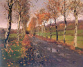 The road - Fritz Thaulow
