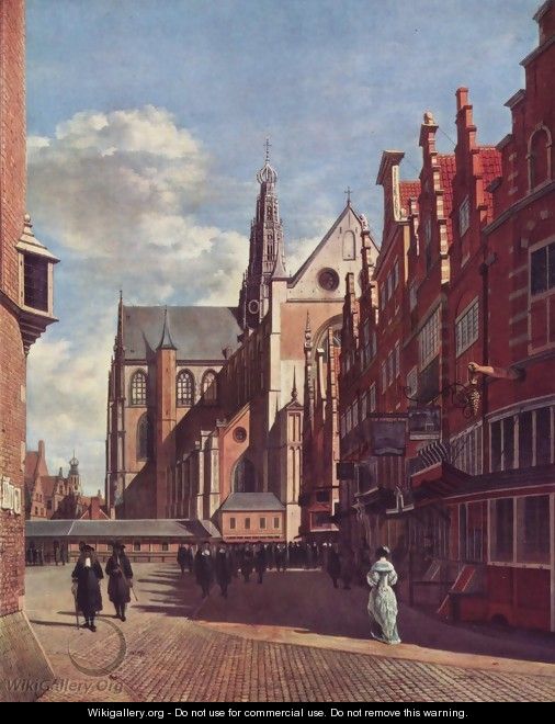 The large square in Haarlem - Gerrit Adriaensz Berckheyde
