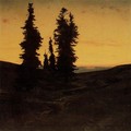 Sapins at the sunset - Arnold Böcklin