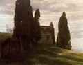 Italian Villa in spring - Arnold Böcklin