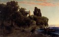 Castle by the sea (Murder in the park) - Arnold Böcklin