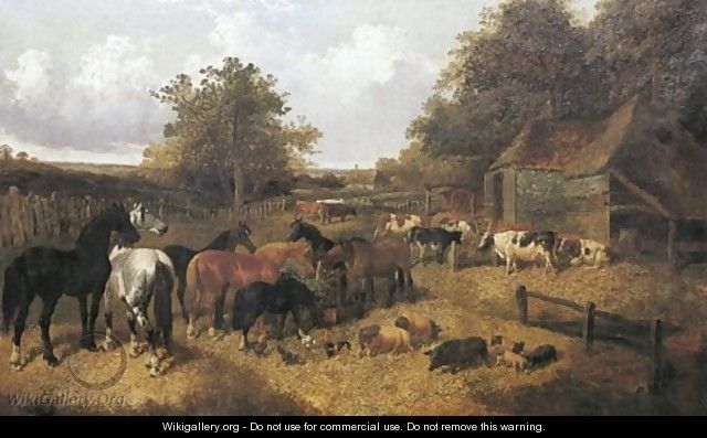 A Farmyard 2 - John Frederick Herring, Jnr.