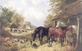 A Farm Yard In Summer - John Frederick Herring, Jnr.