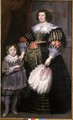 Madame Charlotte Butkens Smit van Cruyninghen and her son John Amatus - Cornelis De Vos