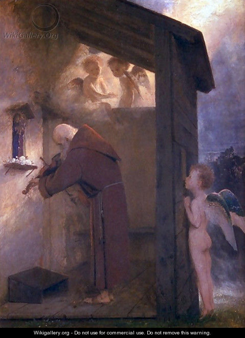 The hermit - Arnold Böcklin