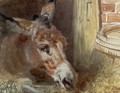 A Donkey Feeding - John Frederick Herring Snr