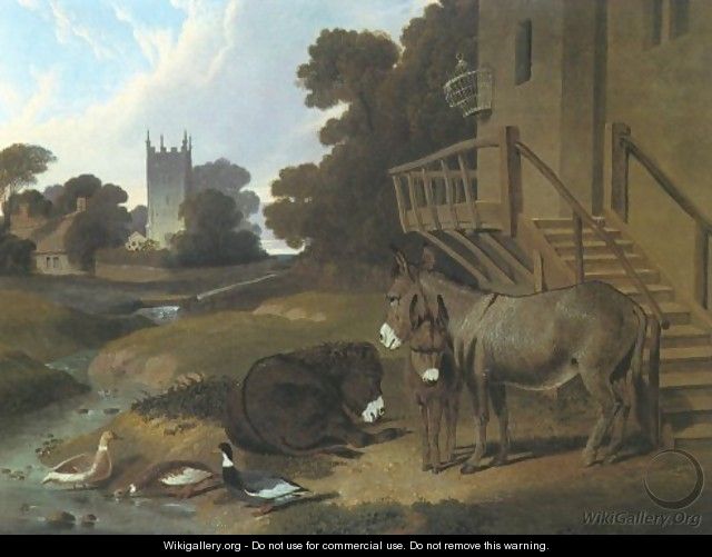 Donkey And Ducks 1833 - John Frederick Herring Snr
