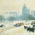 Winter in Union Square - Childe Hassam