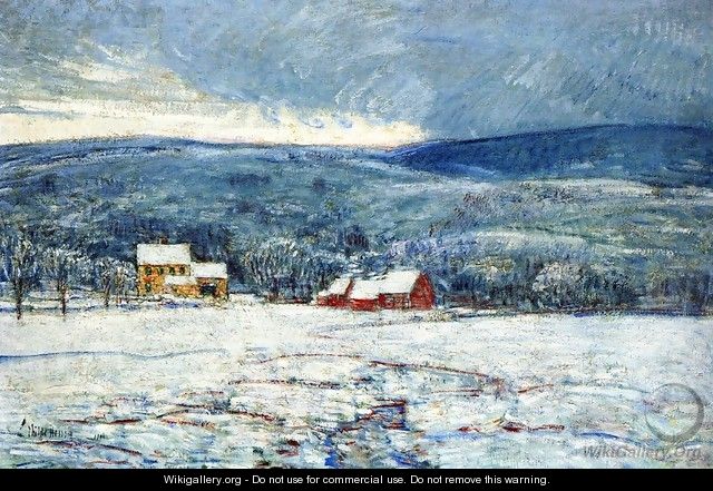 Winter in the Connecticut Hills - Childe Hassam