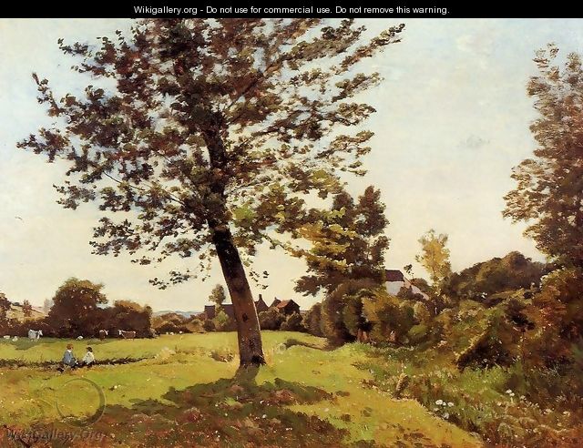 Meadow, Sunlight Effect - Henri-Joseph Harpignies
