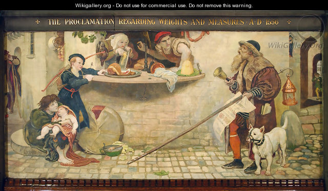 The Proclamation regarding Weights and Measures - Ford Madox Brown