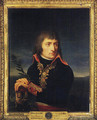 Portrait of Napoleon Bonaparte, his hands resting on the hilt of a sword, before a landscape - Andrea, the Elder Appiani