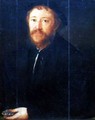 Portrait of Cornelius Gros (panel) - Christoph Amberger