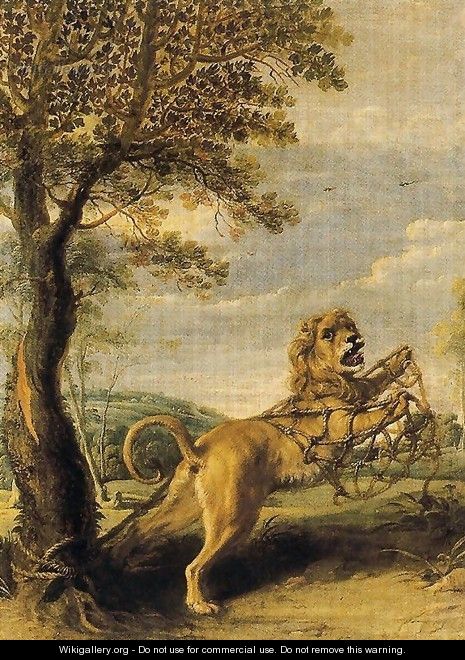 The fable of the Lion and the Mouse - Frans Snyders