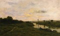 Cows on the Banks of the Seine, at Conflans - Charles-Francois Daubigny