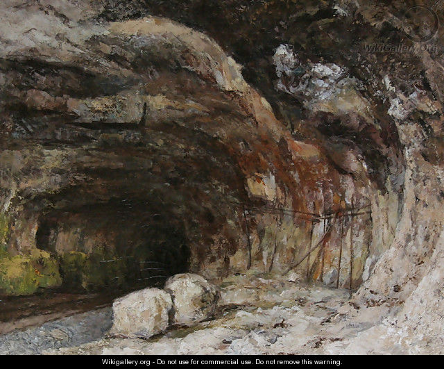 The Grotto of Sarrazine near Nans-sous-Sainte-Anne - Gustave Courbet