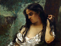 Gypsy in Reflection - Gustave Courbet