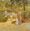 Descending the Steps, Central Park - Childe Hassam