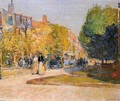 Marlborough Street, Boston - Childe Hassam