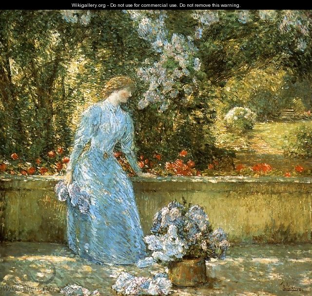 Lady in the Park - Childe Hassam