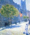 Just Off the Avenue, Fifty-Third Stret, May, 1916 - Childe Hassam