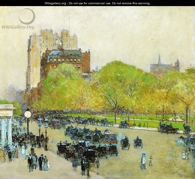 Spring Morning in the Heart of the City - Childe Hassam