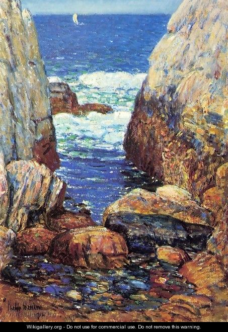 Sea and Rocks, Appledore, Isles of Shoals - Childe Hassam