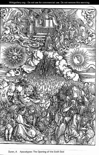Opening Of The 5th And 6th Seal - Albrecht Durer