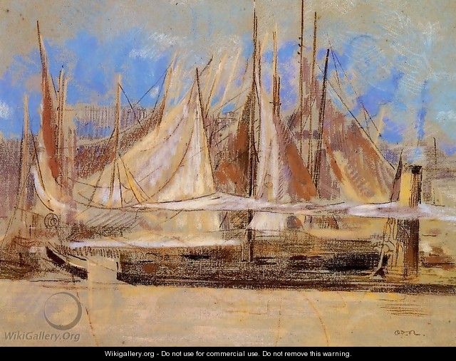 Yachts at Royan - Odilon Redon