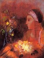 Woman with Flowers 2 - Odilon Redon