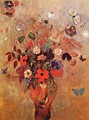 Vase with Flowers and Butterflies 2 - Odilon Redon