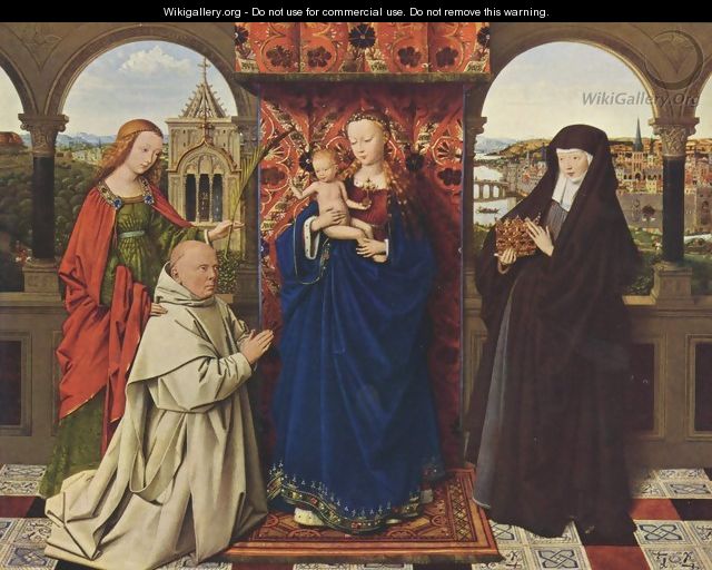 The Madonna with the Carthusians - Jan Van Eyck