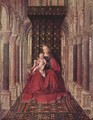 Marienplatz altar, Dresdner triptych, middle panel, Mary with child - Jan Van Eyck